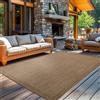 Carpetsale24 Tappeto Interno Esterno Terrazza Balcone Cucina Look Sisal Tessitura Piatta Impermeabile Tinta Unita, Dimensioni: 140x200 cm