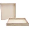 Creativ Company Holzrahmen mit Rand 24,5x24.5x3cm, 10st.