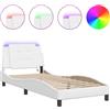 vidaXL Giroletto con LED bianco 100x200 cm in ecopelle
