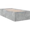 vidaXL Struttura letto grigio cemento 75x190 cm Materiale a base di legno