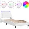 vidaXL Giroletto con LED bianco 90x200 cm in ecopelle