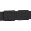 vidaXL Cuscino testiera "Zadar" Nero 180 cm Pelle finta