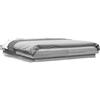 vidaXL Struttura letto grigio Sonoma 150x200 cm in materiale ligneo