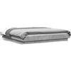 vidaXL Struttura letto grigio cemento 150x200 cm materiale a base di legno