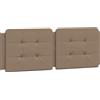 vidaXL Cuscino per testata cappuccino-marrone 140 cm in Pelle finta
