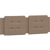 vidaXL Cuscino testiera "Zadar" Marrone cappuccino 160 cm Pelle finta