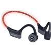 OPN Sound Cuffie open-ear senza fili - OPN SOUND - DASHLYTE - Cuffie da corsa a LED - Bluetooth 5.2 - Nero