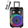 INOVALLEY Altoparlante per passeggino - INOVALLEY - KA122 - 700 W - Bluetooth - retroilluminato