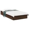 vidaXL Struttura letto con cassetti in rovere marrone 75x190 cm