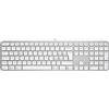 Logitech MX Keys S tastiera RF senza fili + Bluetooth QWERTY Italiano Alluminio, Bianco