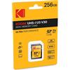 Kodak Alaris EKMSD256GXC10HPRK Kodak SD 256GB UHS-I U3 V30 Ultra
