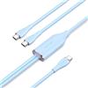 Vention USB 2.0 Tipo-C maschio a 2 Tipo-C maschio 5A Cavo da 1,5 m in silicone blu