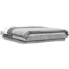 vidaXL Struttura per letto grigio cemento 120x200 cm Materiale a base di legno