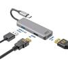 ACT Adattatore multiplo ACT USB-C 4K per 2 monitor HDMI, connessione dati USB-A AC7013