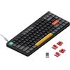 NuPhy Tastiera meccanica sottile senza fili Nuphy Air75 V2, LED RGB, QWERTY US, nero basalto, interruttore Cowberry