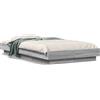 vidaXL Struttura letto con LED Grigio Sonoma 75x190 cm Materiale a base di legno