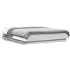 vidaXL Giroletto con LED bianco 120x190 cm in materiale ligneo