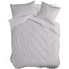 Happy Fiday Home HappyFriday BASIC copripiumino grigio 220 x 220 cm