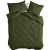 HAPPY FRIDAY S.L. Copripiumino HappyFriday Basic verde 200 x 200 cm