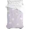 HappyFriday Set copripiumino HappyFriday Moshi Moshi Moons Colorful materasso singolo 2 pezzi