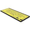 Logickeyboard LKB-LPBY-BTPC-DE - Kabellos - Bluetooth - QWERTZ - Schwarz - Gelb