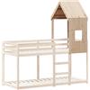 vidaXL Tetto per lettino 60x89x134,5 cm in legno di pino massiccio