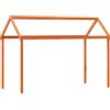 vidaXL Tetto per culla in cera marrone 207x80,5x151,5 cm in legno massiccio