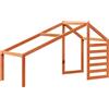 vidaXL Tetto per lettino cera marrone 198x97x113 cm in legno di pino massiccio