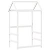 vidaXL Baldacchino per lettino bianco 98x70x176,5 cm in legno di pino massiccio