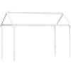 vidaXL Baldacchino per lettino bianco 207x95,5x159 cm in legno di pino massiccio
