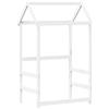 vidaXL Baldacchino per lettino bianco 118x70x176,5 cm in legno di pino massiccio