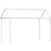 vidaXL Baldacchino per lettino bianco 217x95,5x159 cm in legno di pino massiccio