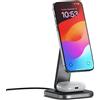 Satechi ST-Q21FM Caricabatterie per dispositivi mobili Cuffie, Smartphone Grigio USB Carica wireless Interno