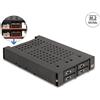 DELOCK 3.5 Wechselrahmen für 4 x M.2 NVMe SSD Slim SFF-8654