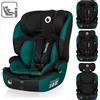 Lionelo Levi One i-Size Seggiolino auto, ultimo standard di sicurezza R129 i-Size, universale, adatto a tutte le auto - verde
