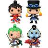 Funko Pop! Zestaw 4 Figurek One Piece - Ekskluzywna Figurka Winylowa