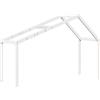 vidaXL Baldacchino per lettino bianco 203x95,5x142 cm in legno di pino massiccio