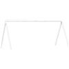 vidaXL Baldacchino per lettino bianco 209x85,5x88 cm in legno di pino massiccio