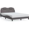 vidaXL "Viana" struttura letto senza materasso Grigio 140x200 cm Similcuoio