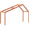 vidaXL Tetto per lettino cera marrone 203x95,5x142cm legno di pino massiccio