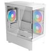 AEROCOOL Geh Mini Viewport v2 MicroATX/MiniITX ARGB (bianco)