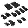 Kolink PSU kabeļu pagarinātāji Kolink Core Pro Braided Cable Extension Kit 12V-2x6 Type 2 - Jet Black