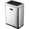 DURABLE Cestino con sensore NO TOUCH DUO 2x20 L, Argento, 342423