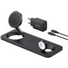 Anker MagGo - Tappetino di ricarica induttivo - 3 in 1 + alimentatore CA - 25 Watt - Apple Fast Charge, IQ - Nero