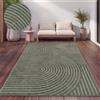 Paco Home Tappeto per esterni resistente alle intemperie Balcone Soggiorno Scandinavo Boho Unicolore Dimensioni 240x340 cm