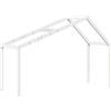 vidaXL Baldacchino per lettino bianco 213x95,5x144,5 cm in legno di pino massiccio