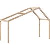 vidaXL Tetto per lettino 203x95,5x142 cm in legno di pino massiccio
