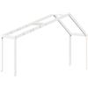 vidaXL Baldacchino per lettino bianco 213x85,5x144,5 cm in legno di pino massiccio