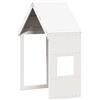 vidaXL Baldacchino per lettino bianco 55x84x132 cm in legno di pino massiccio