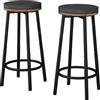 VICCO Set di 2 sgabelli da bar Vicco Edmonton Rovere rustico 31.5 x 64 cm 2 parti, Model 49415